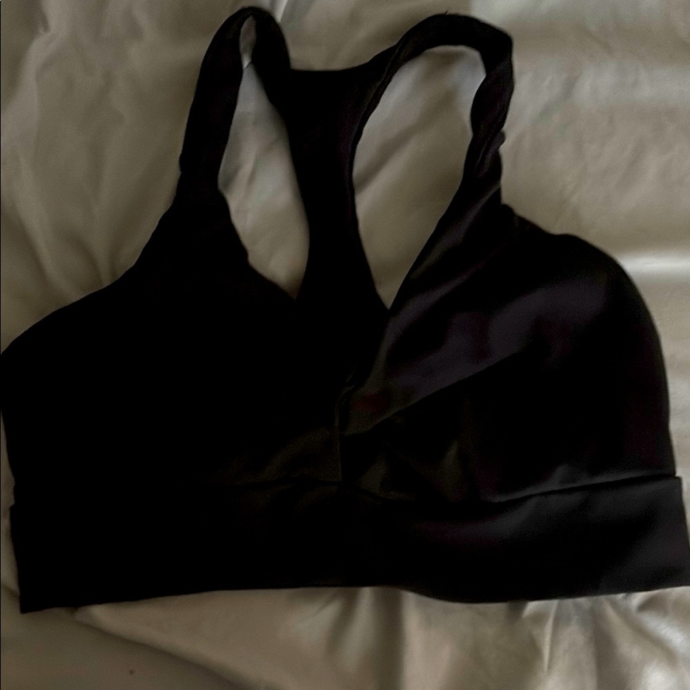 Victoria's Secret Black Racerback Sports Bra